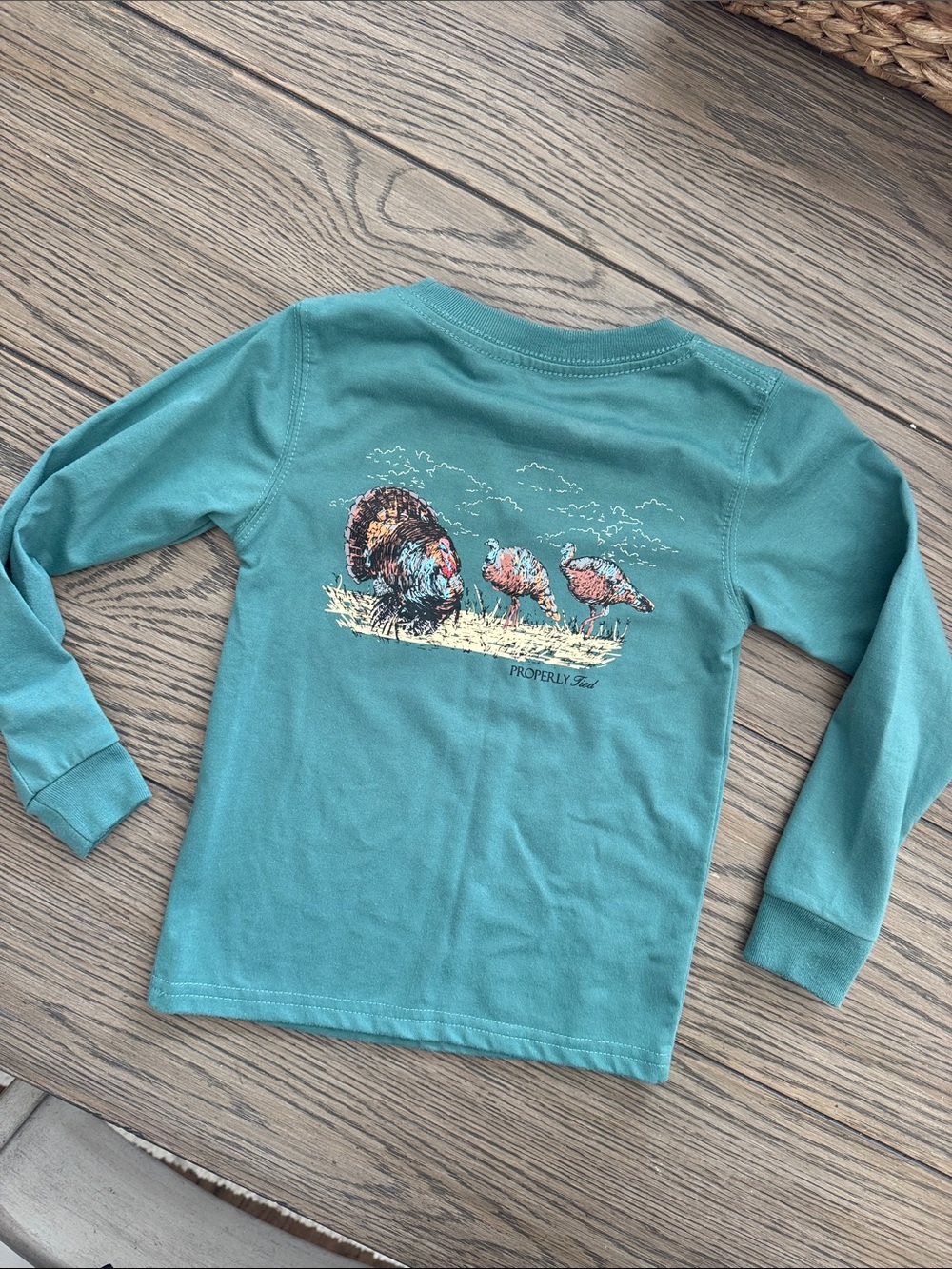 Properly Tied Boys Long Sleeve Pocket Tee
